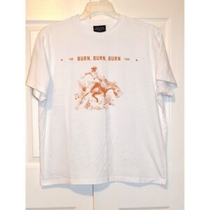 Zach Bryan 2023 the burn burn burn tour White Tee Shirt Size Extra Large XL